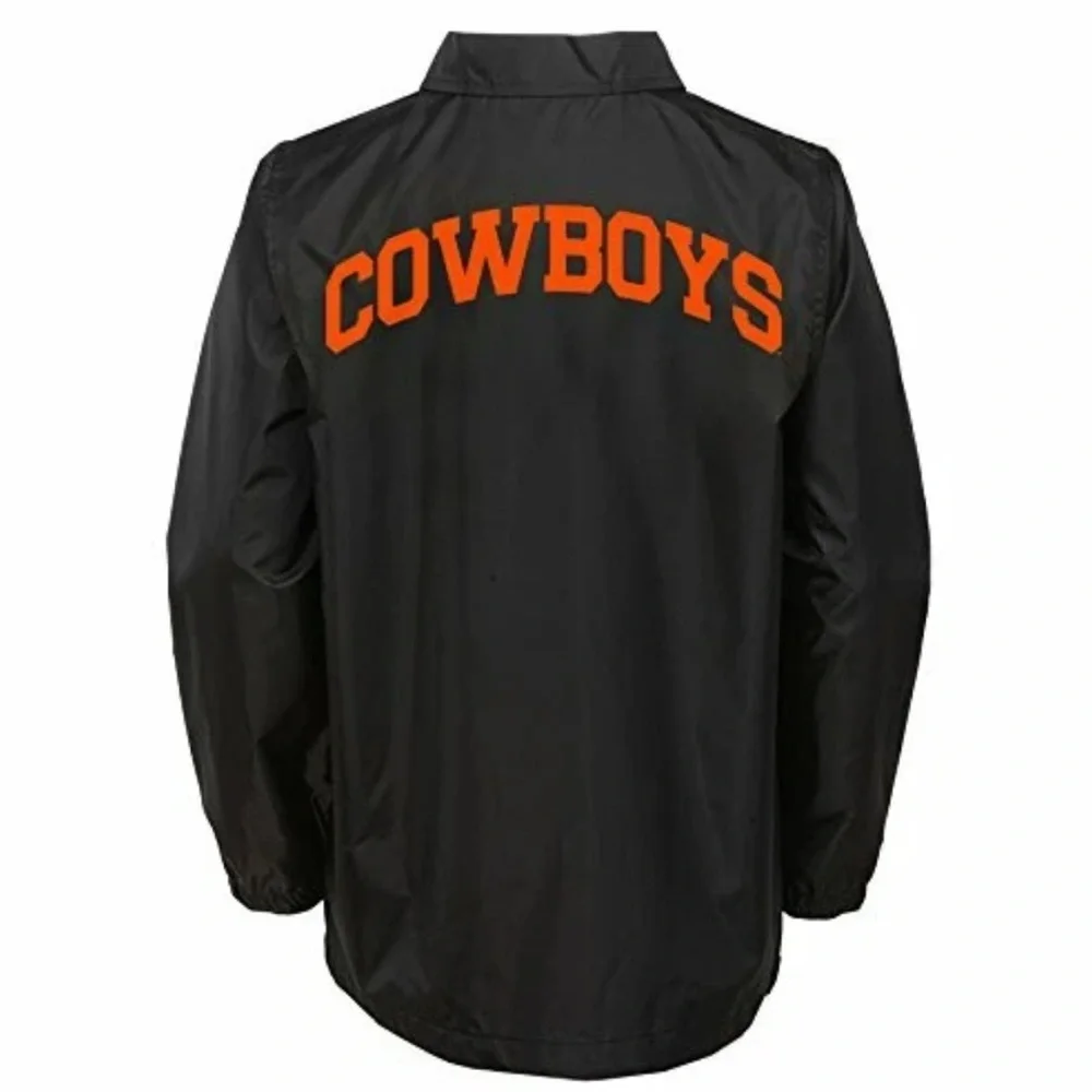NWT [Gen2] Oklahoma State Cowboys NCAA Black Bravo “Coaches” Jacket Youth S (8)